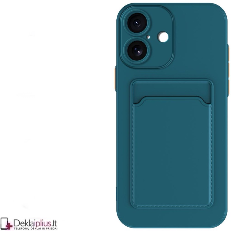 Guminis dėklas su kišenėle - žalias (Apple Iphone 17) Guminis dėklas su kišenėle - žalias (Apple Iphone 17)